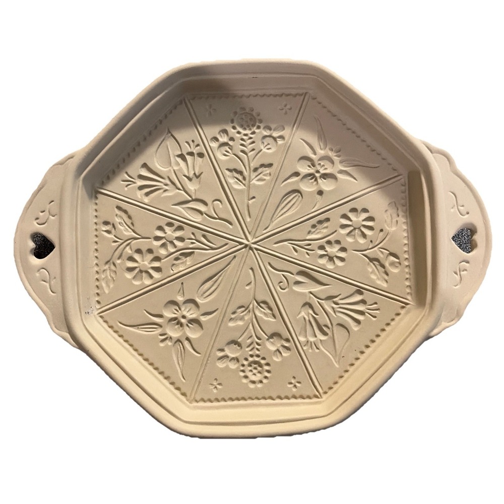 Brown Bag Cookie Art Hill Design 1988 Octagonal WILDFLOWER Shortbread Cookie